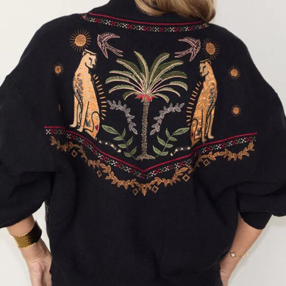 "Astrid" Bomber Cardigan - Picture 3 of 3